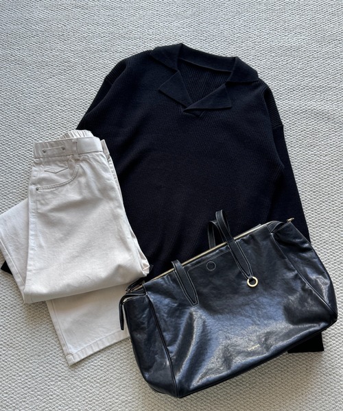 LAC-VERT（ラック・ヴェール）の「スキッパーニット（ニット/セーター・レディース・ホワイト/ブラック/ミント・FREE）」の11枚目の写真