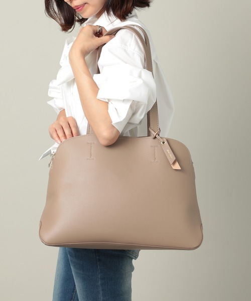 Legato Largo（レガートラルゴ）の「【Legato Largo】LH-F3065Z A4トートバッグ（トートバッグ・レディース・ベージュ/ブラック/アイボリー・FREE）」の3枚目の写真