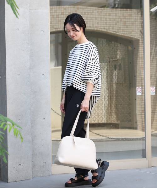 Legato Largo（レガートラルゴ）の「【Legato Largo】LH-F3065Z A4トートバッグ（トートバッグ・レディース・ベージュ/ブラック/アイボリー・FREE）」の16枚目の写真