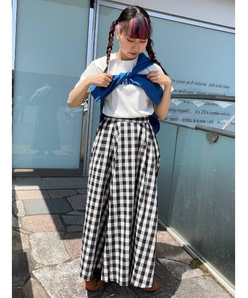 niko and...(ニコアンド)の「FINEリネンワークBIGシャツ(シャツ/ブラウス・レディース・イエロー/ホワイト/グリーン/ブルー/オフホワイト・MEDIUM/LARGE)」の12枚目の写真