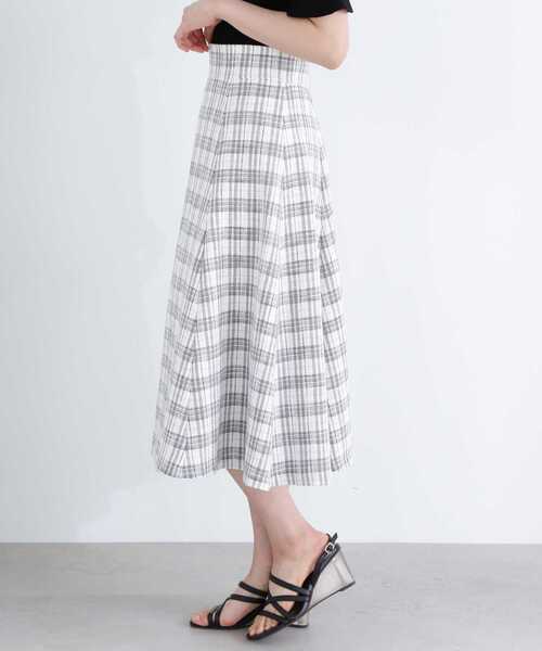 PROPORTION BODY DRESSING（プロポーションボディドレッシング）の「チェックフレアスカート / 1213120406（スカート・レディース・ライトグリーン/ベージュ/グレー・X-SMALL/MEDIUM/SMALL）」の11枚目の写真