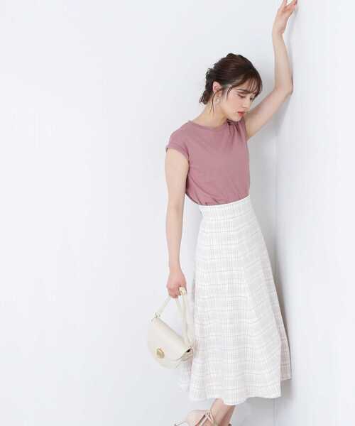 PROPORTION BODY DRESSING（プロポーションボディドレッシング）の「チェックフレアスカート / 1213120406（スカート・レディース・ライトグリーン/ベージュ/グレー・X-SMALL/MEDIUM/SMALL）」の16枚目の写真