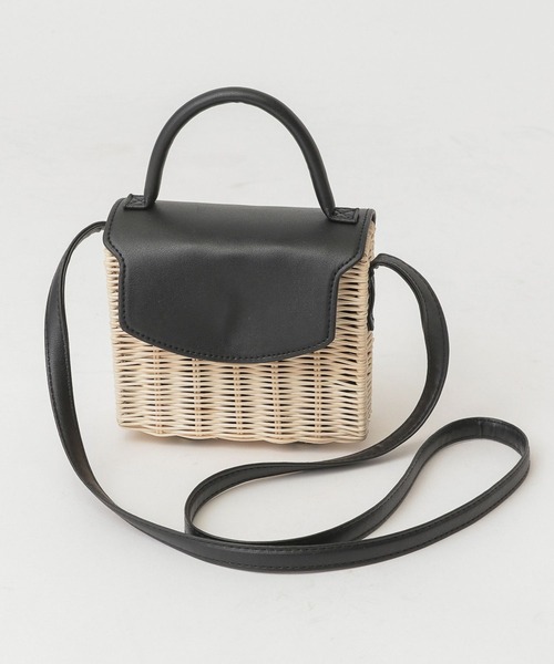 A part by（アパートバイ）の「ラタンショルダーバッグ（ショルダーバッグ・レディース・ライトグリーン/ブラック・FREE）」の9枚目の写真