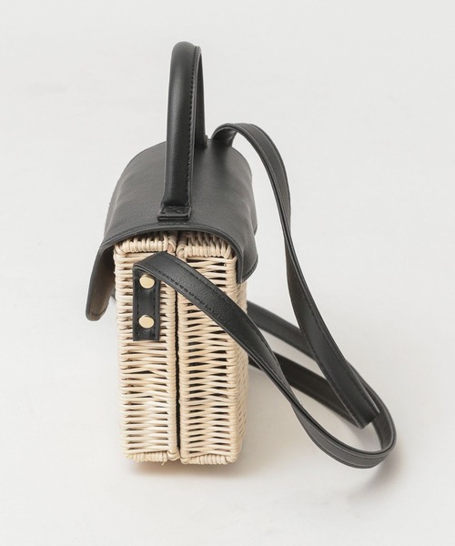 A part by（アパートバイ）の「ラタンショルダーバッグ（ショルダーバッグ・レディース・ライトグリーン/ブラック・FREE）」の10枚目の写真