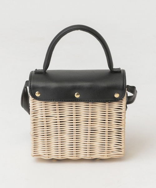 A part by（アパートバイ）の「ラタンショルダーバッグ（ショルダーバッグ・レディース・ライトグリーン/ブラック・FREE）」の11枚目の写真