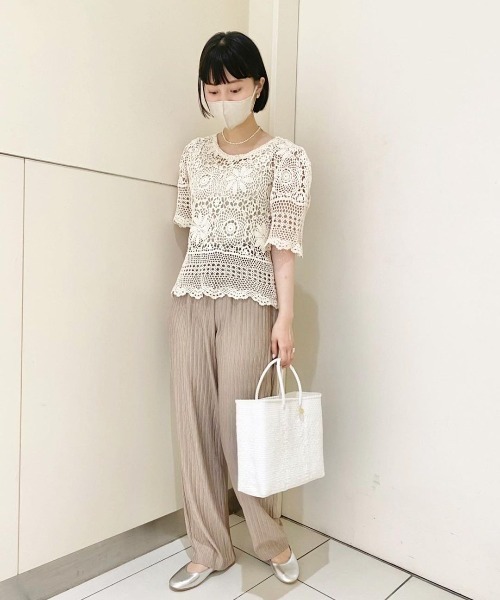 Letra（レトラ）の「メルカドバッグ　ロンボ　ホワイト　エクストラスモール（かごバッグ・レディース・ホワイト・X-SMALL）」の17枚目の写真