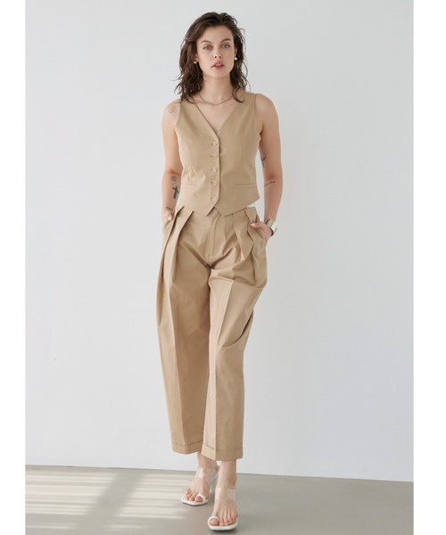 ALEXIA STAM（アリシアスタン）の「Contrast V Neck Vest /V