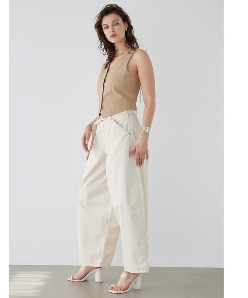 ALEXIA STAM（アリシアスタン）の「Contrast V Neck Vest /V