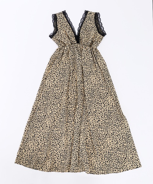 本日まで値下！タグ付き⭐︎Girly Leopardワンピース WC（ダブル シー）の「レオパードロングワンピース（ワンピース）」 - WEAR