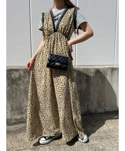 WC（ダブル シー）の「レオパードロングワンピース（ワンピース）」 - WEAR