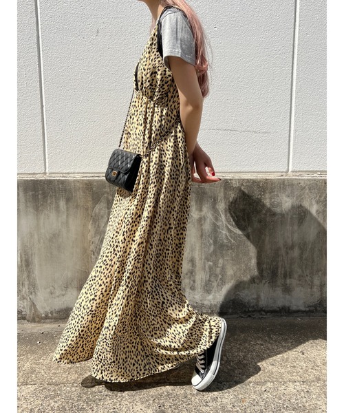WC（ダブル シー）の「レオパードロングワンピース（ワンピース・レディース・ベージュ系その他・FREE）」の13枚目の写真
