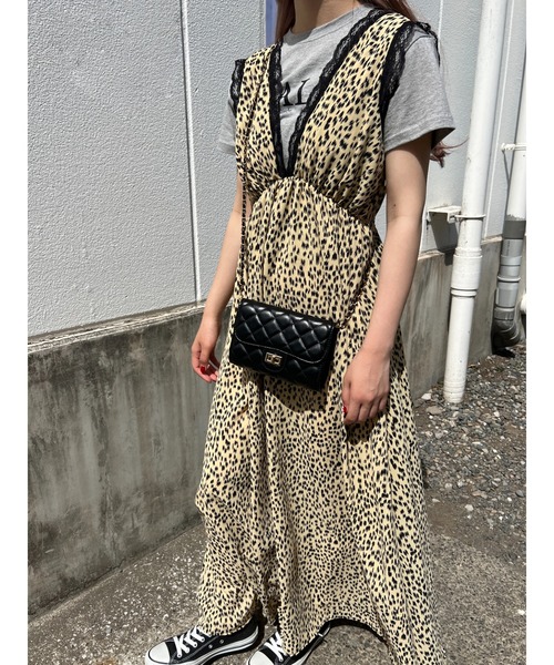 WC（ダブル シー）の「レオパードロングワンピース（ワンピース・レディース・ベージュ系その他・FREE）」の14枚目の写真