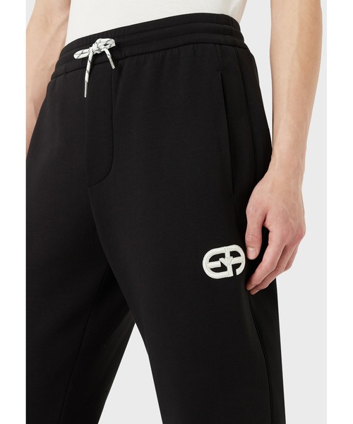 EMPORIO ARMANI（エンポリオアルマーニ）の「【エンポリオ アルマーニ】ジョガーパンツ r-EAcreateロゴ刺繍（スウェットパンツ・メンズ・ブラック・X-SMALL/MEDIUM）」の6枚目の写真