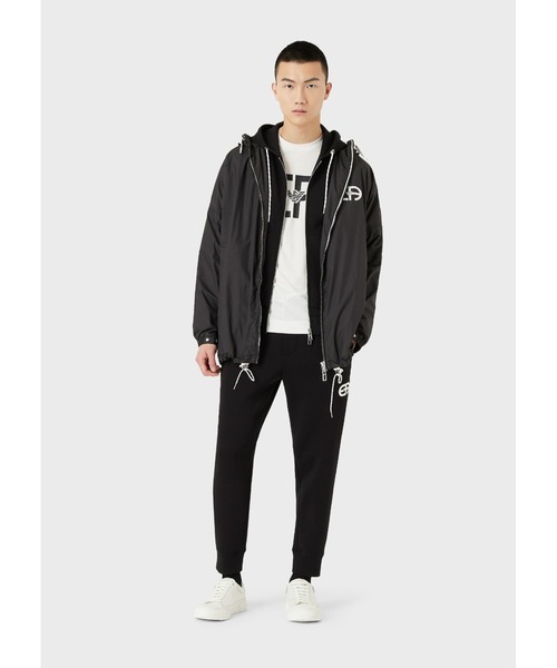 EMPORIO ARMANI（エンポリオアルマーニ）の「【エンポリオ アルマーニ】ジョガーパンツ r-EAcreateロゴ刺繍（スウェットパンツ・メンズ・ブラック・X-SMALL/MEDIUM）」の3枚目の写真