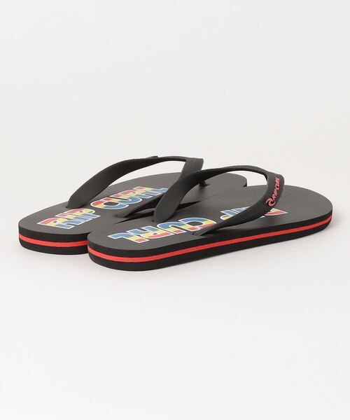 rip curl(リップカール)の「【RIPCURL(リップカール)】ICONS OPEN TOE 軽量ブランドロゴビーチサンダル/ビーサン(サンダル・メンズ・ブラック×レッド/ブラック/ブラック×ブルー・12/7/8/10/13/9/11)」の4枚目の写真