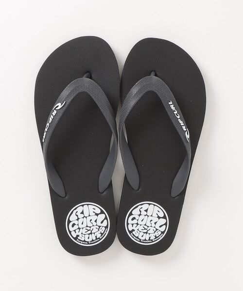 rip curl(リップカール)の「【RIPCURL(リップカール)】ICONS OPEN TOE 軽量ブランドロゴビーチサンダル/ビーサン(サンダル・メンズ・ブラック×レッド/ブラック/ブラック×ブルー・12/7/8/10/13/9/11)」の1枚目の写真
