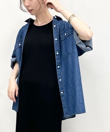 LEPSIM | デニムBIGシャツ　704599(シャツ/ブラウス)