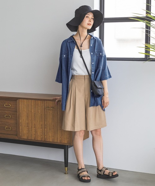 LEPSIM（レプシィム）の「デニムBIGシャツ　704599（シャツ/ブラウス・レディース・ライトブルー/ブルー・FREE）」の14枚目の写真