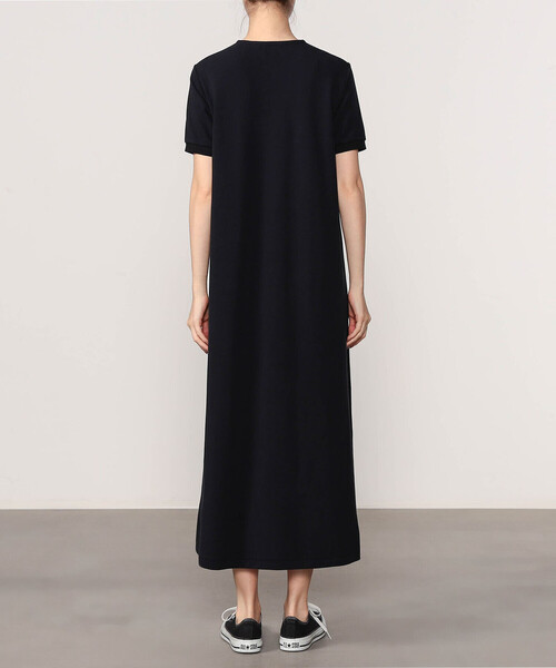 SCYE BASICS（サイベーシックス）の「SCYE BASICS |〈別注〉鹿の子ヘンリーネックワンピース WOMEN（ワンピース・レディース・ダークネイビー/ブラック・38）」の11枚目の写真