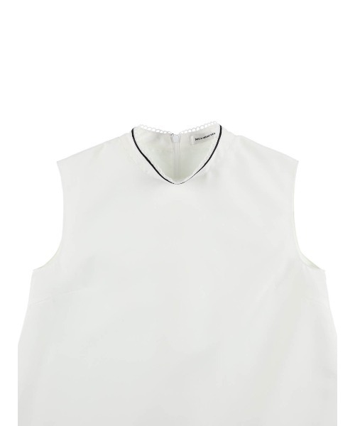 MIRO AMURETTE（ミロアミュレット）の「piping collar onepiece/つけ襟付きノースリーブワンピース（ワンピース・レディース・ホワイト・MEDIUM/SMALL）」の9枚目の写真