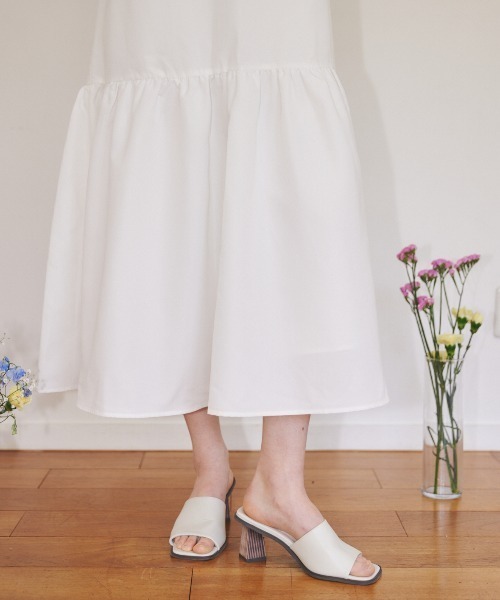 MIRO AMURETTE（ミロアミュレット）の「piping collar onepiece/つけ襟付きノースリーブワンピース（ワンピース・レディース・ホワイト・MEDIUM/SMALL）」の16枚目の写真