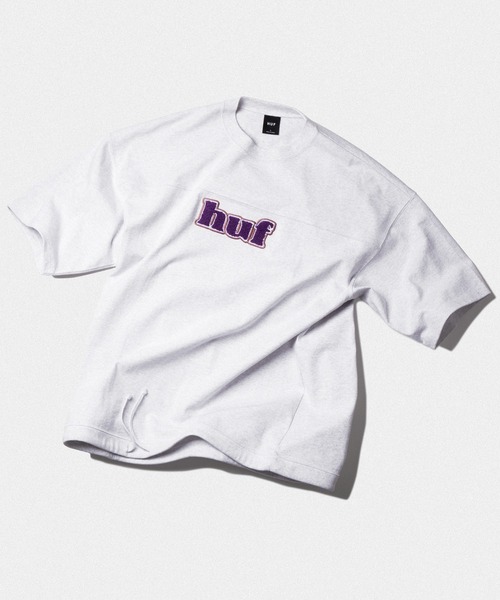 HUF（ハフ）の「MADISON FOOTBALL CREW / HUF Tシャツ フットボールクルー（Tシャツ/カットソー・メンズ・ホワイト/ブラック/アッシュグレー・X-SMALL/SMALL/MEDIUM/LARGE/X-LARGE/XX-LARGE）」の3枚目の写真