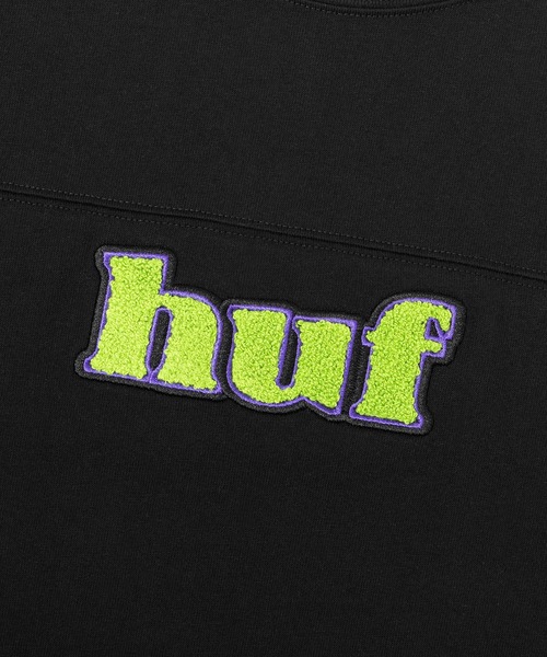 HUF（ハフ）の「MADISON FOOTBALL CREW / HUF Tシャツ フットボールクルー（Tシャツ/カットソー・メンズ・ホワイト/ブラック/アッシュグレー・X-SMALL/SMALL/MEDIUM/LARGE/X-LARGE/XX-LARGE）」の5枚目の写真