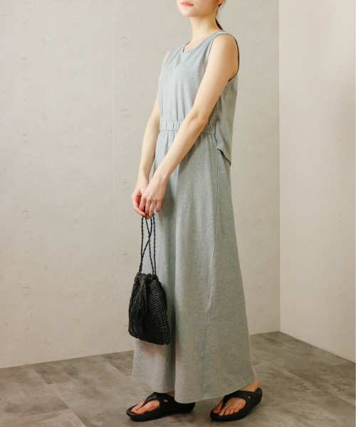 Per sist ence(パーシエンス)の「Per sist ence/パーシエンス バックドロストカットワンピース(ワンピース・レディース・ブラック/グレー・FREE)」の4枚目の写真