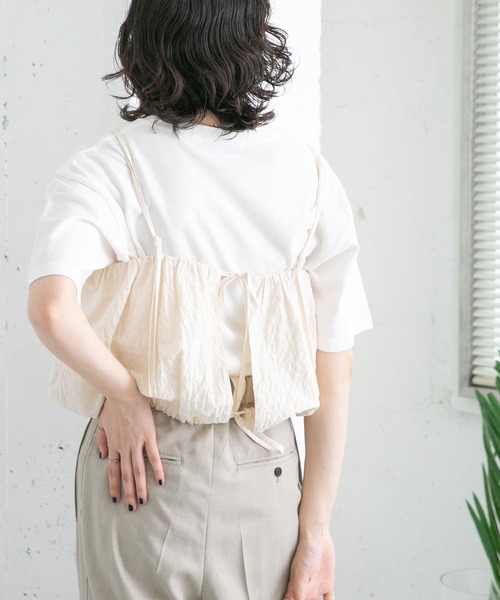 KBF（ケイビーエフ）の「ワッシャービスチェ（ベスト・レディース・ブラック/アイボリー/ベージュ・ONE）」の11枚目の写真