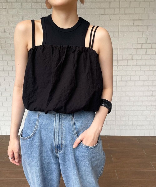 KBF（ケイビーエフ）の「ワッシャービスチェ（ベスト・レディース・ブラック/アイボリー/ベージュ・ONE）」の5枚目の写真