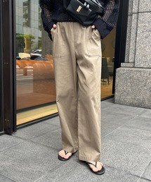 ベイカーリネン混パンツ