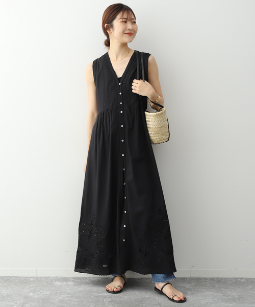SLOBE IENA（スローブイエナ）の「刺繍レースワンピース（ワンピース 