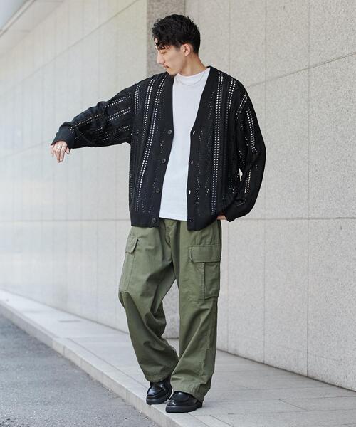 coen（コーエン）の「リップストップ6ポケットルーズカーゴパンツ