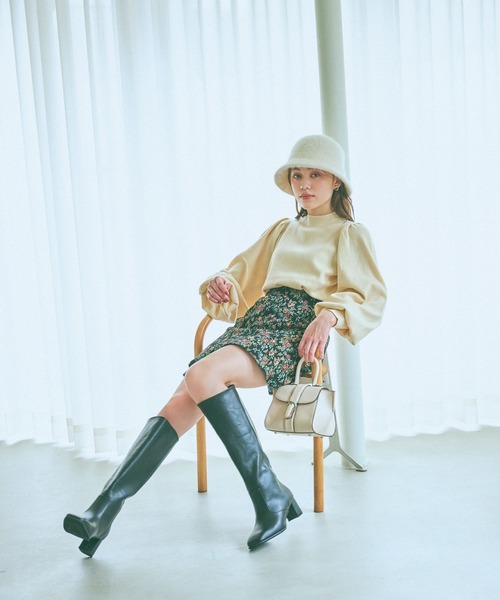 mysty woman（ミスティウーマン）の「キラキラ☆ラメハイネックニット 968228（ニット/セーター・レディース・オフホワイト/ピンク/ブルー/モカ/ブラック・FREE）」の22枚目の写真