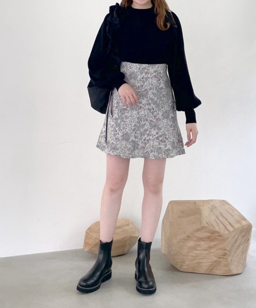 mysty woman（ミスティウーマン）の「キラキラ☆ラメハイネックニット 968228（ニット/セーター・レディース・オフホワイト/ピンク/ブルー/モカ/ブラック・FREE）」の7枚目の写真