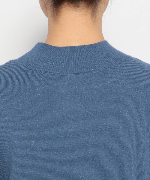 mysty woman（ミスティウーマン）の「キラキラ☆ラメハイネックニット 968228（ニット/セーター・レディース・オフホワイト/ピンク/ブルー/モカ/ブラック・FREE）」の12枚目の写真