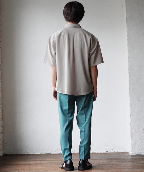 MinoriTY（マイノリティ）の「【MinoriTY】ルーズサイズタイ付き半袖シャツ メンズ オーバーサイズ ルーズシルエット（シャツ/ブラウス・メンズ・ホワイト/ブラック/グレー・M/L）」の6枚目の写真