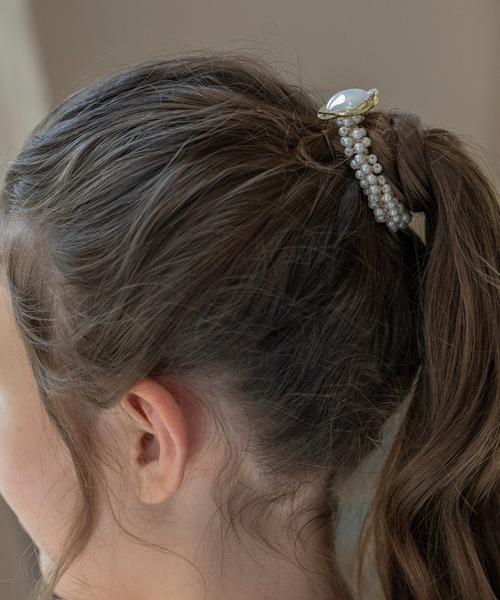 Catherine Cottage（キャサリンコテージ）の「【ZOZO限定】ビジューパールヘアゴム（ヘアゴム・キッズ・ホワイト・FREE）」の5枚目の写真