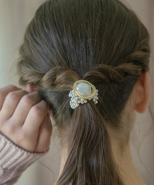 Catherine Cottage（キャサリンコテージ）の「【ZOZO限定】ビジューパールヘアゴム（ヘアゴム・キッズ・ホワイト・FREE）」の9枚目の写真