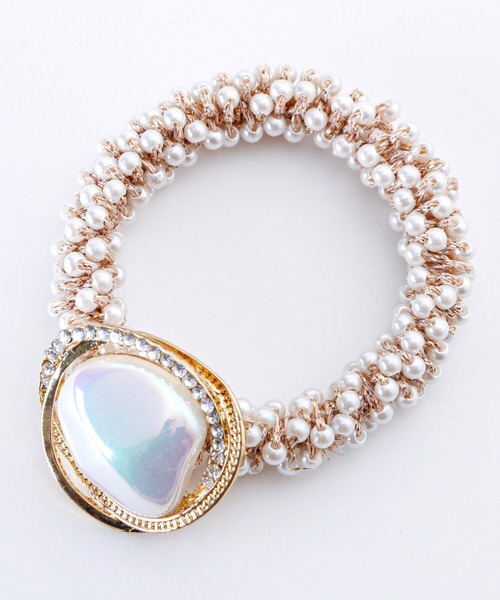 Catherine Cottage（キャサリンコテージ）の「【ZOZO限定】ビジューパールヘアゴム（ヘアゴム・キッズ・ホワイト・FREE）」の10枚目の写真