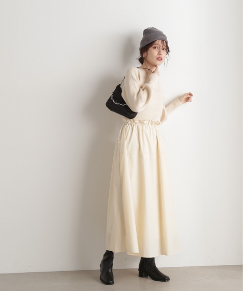 N.（N. Natural Beauty Basic）（エヌエヌナチュラルビューティーベーシック）の「◆ドッキングドロストワンピース（ワンピース・レディース・スミクロ/ライトグリーン/ナチュラル・MEDIUM）」の14枚目の写真