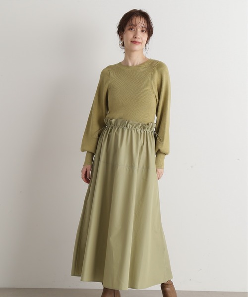 N.（N. Natural Beauty Basic）（エヌエヌナチュラルビューティーベーシック）の「◆ドッキングドロストワンピース（ワンピース・レディース・スミクロ/ライトグリーン/ナチュラル・MEDIUM）」の21枚目の写真