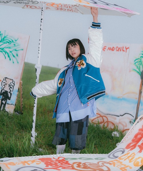 amok(アモク)の「HAND STITCH DOCKING SHIRT(シャツ/ブラウス・メンズ・ホワイト/ブルー・M/L/S)」の3枚目の写真