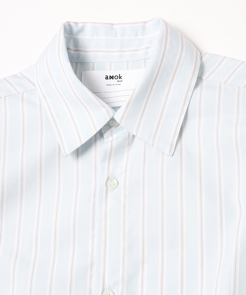 amok(アモク)の「HAND STITCH DOCKING SHIRT(シャツ/ブラウス・メンズ・ホワイト/ブルー・M/L/S)」の7枚目の写真