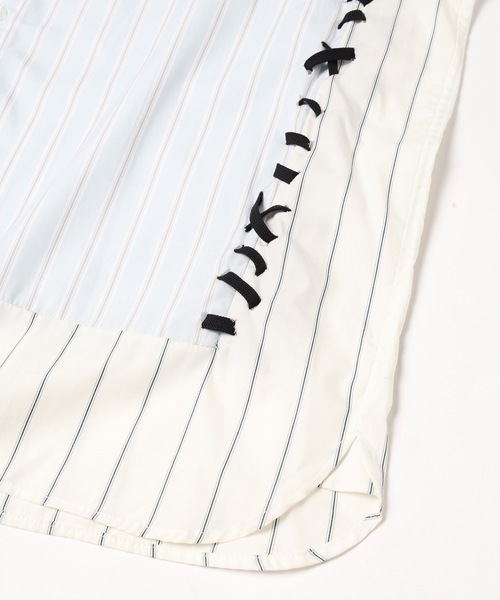 amok(アモク)の「HAND STITCH DOCKING SHIRT(シャツ/ブラウス・メンズ・ホワイト/ブルー・M/L/S)」の10枚目の写真