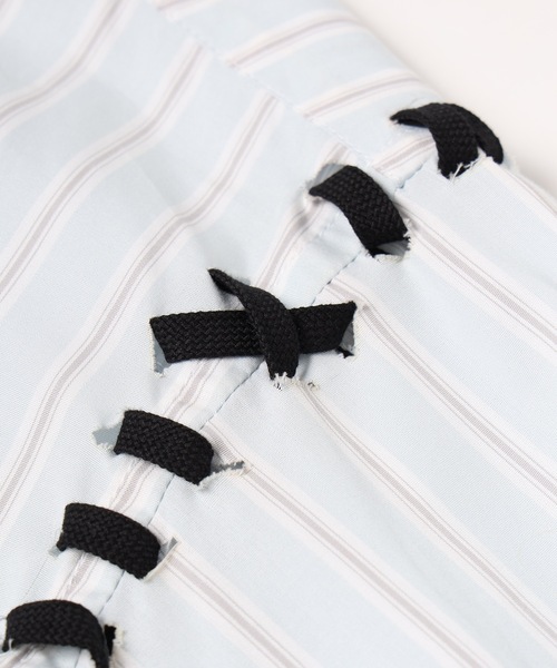 amok(アモク)の「HAND STITCH DOCKING SHIRT(シャツ/ブラウス・メンズ・ホワイト/ブルー・M/L/S)」の11枚目の写真