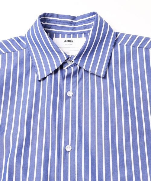amok(アモク)の「HAND STITCH DOCKING SHIRT(シャツ/ブラウス・メンズ・ホワイト/ブルー・M/L/S)」の12枚目の写真