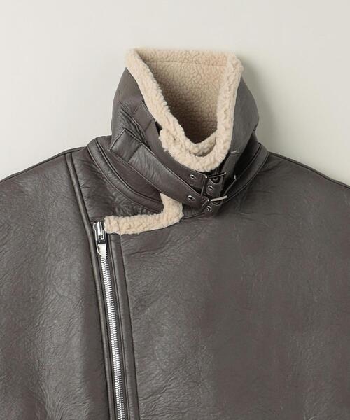 ASTRAET（アストラット）の「＜ASTRAET＞フェイクムートン Wライダース ベスト（ライダースジャケット・レディース・ダークブラウン・FREE）」の12枚目の写真