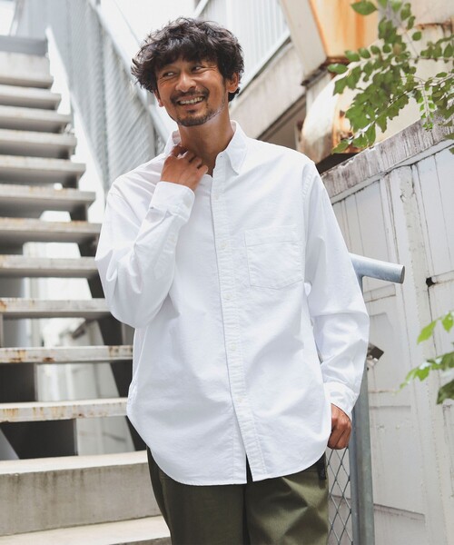 B:MING by BEAMS(ビーミングバイビームス)の「B:MING by BEAMS / オックスフォード ボタンダウン シャツ(シャツ/ブラウス・メンズ・オフホワイト/サックスブルー/その他・LARGE/SMALL/X-LARGE/MEDIUM)」の7枚目の写真
