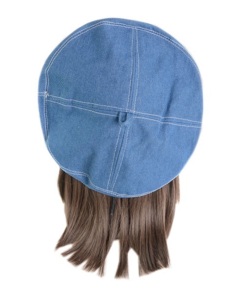 VIBGYOR Women（ヴィブジョー　ウィメン）の「【urge select】デニム ベレー帽（ハンチング/ベレー帽・レディース・ダークブルー/ライトブルー・FREE）」の10枚目の写真